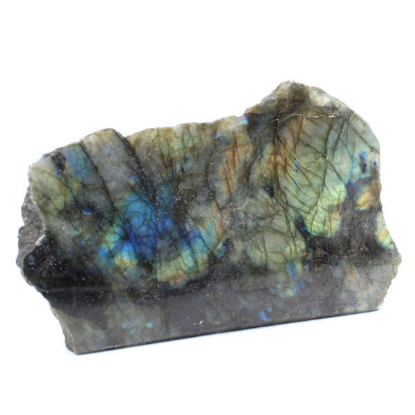 Labradorite ornamentale lucidata su un lato