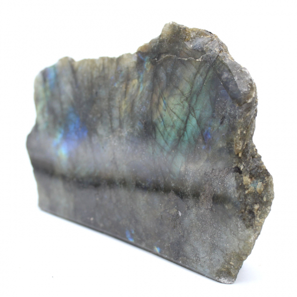Labradorite ornamentale lucidata su un lato
