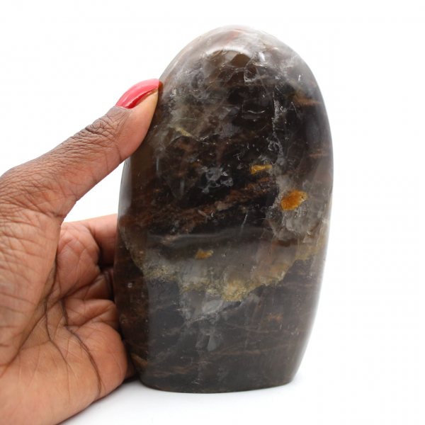 Pietra di luna nera naturale