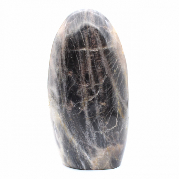 Pietra di luna nera lucidata