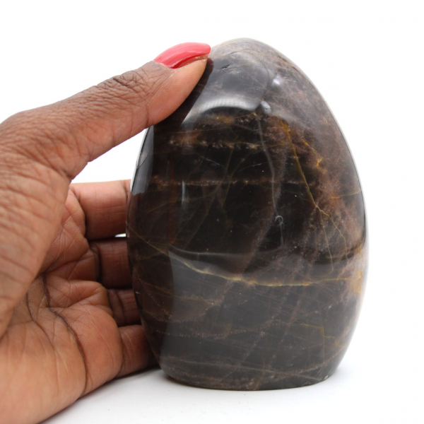 Roccia microclinale nera lucidata