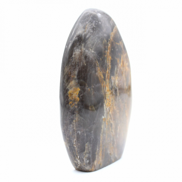 Roccia di pietra di luna nera naturale