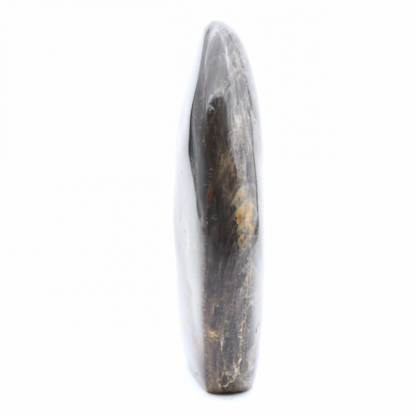 Roccia di pietra di luna nera naturale