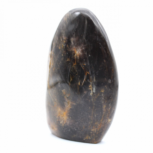 Roccia di pietra di luna nera naturale