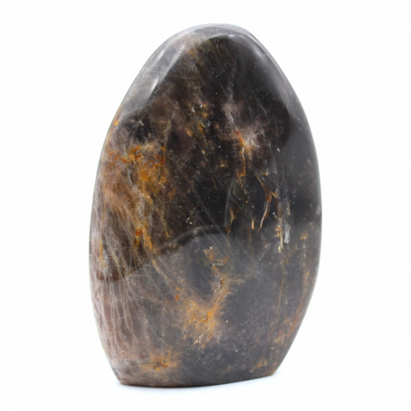 Roccia di pietra di luna nera naturale