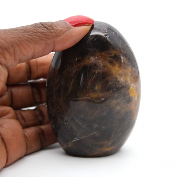 Pietra di luna nera naturale