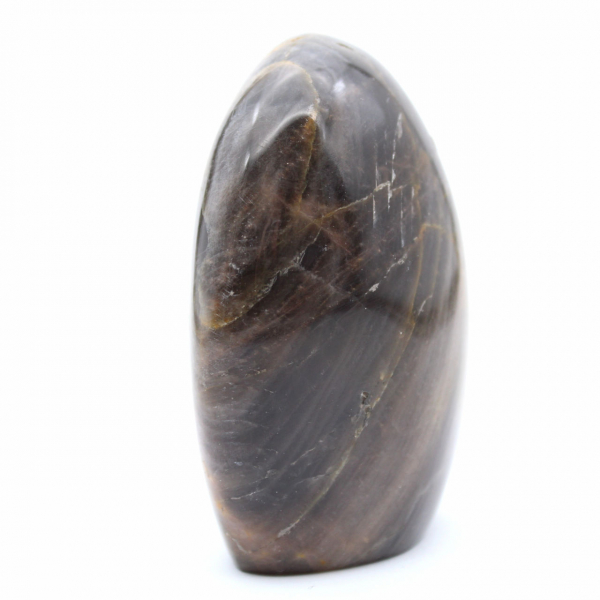 Pietra di luna nera lucidata