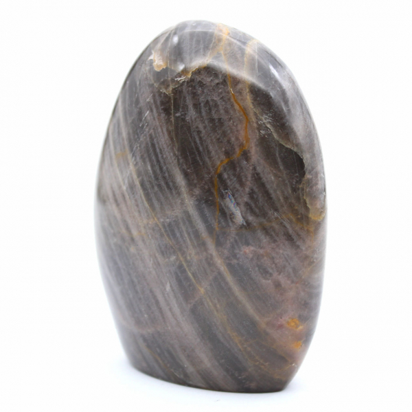 Pietra di luna nera lucidata