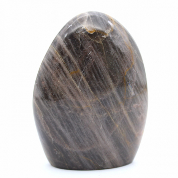 Pietra di luna nera lucidata