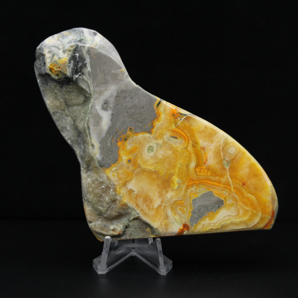 Grande decorazione in pietra naturale di diaspro a forma di calabrone