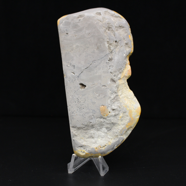 Grande ornamento lucidato a forma di calabrone in diaspro