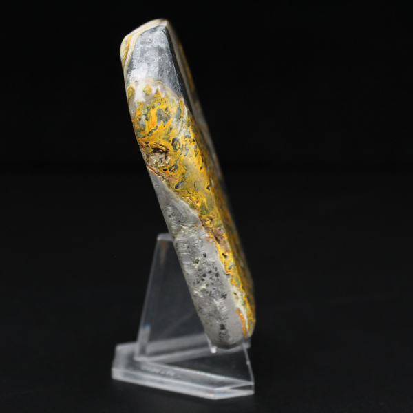 Pietra lucidata di autenticità Bumblebee Jasper