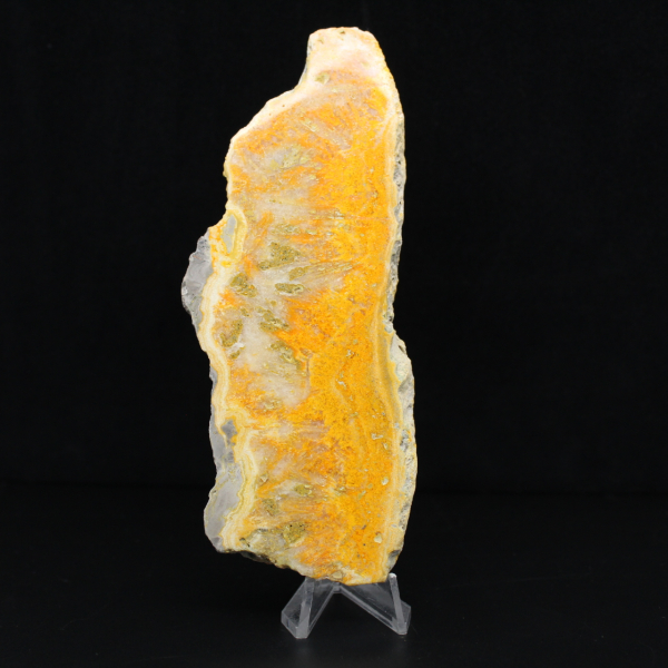 Fetta lucida di diaspro calabrone indonesiano