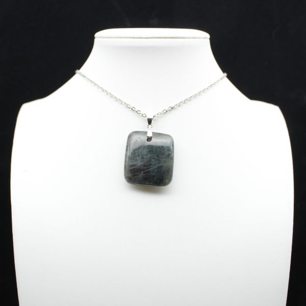 Ciondolo quadrato in labradorite naturale