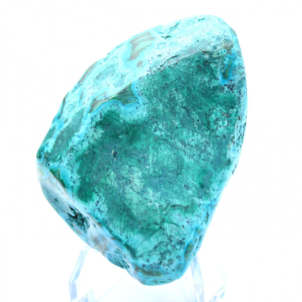 Pietra ornamentale di crisocolla lucidata