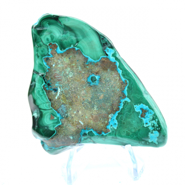 Pietra decorativa in crisocolla lucida