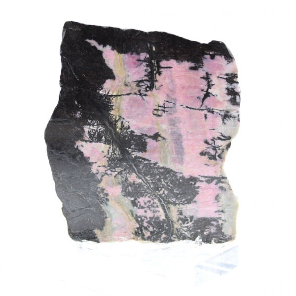 Fetta di Rodonite naturale ideale per decorazione
