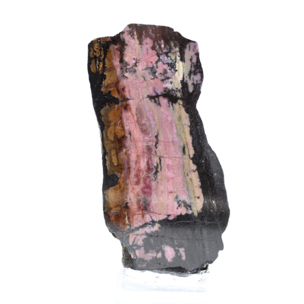 Pietra di Rodonite naturale minerale grezzo e unico