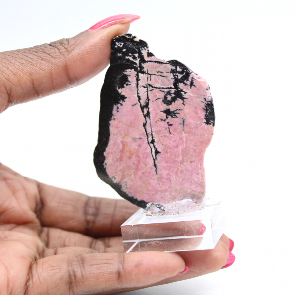 Fetta di Rodonite per uso decorativo