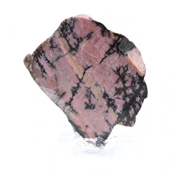 Fetta di Rodonite lucidata di qualità per decorazione