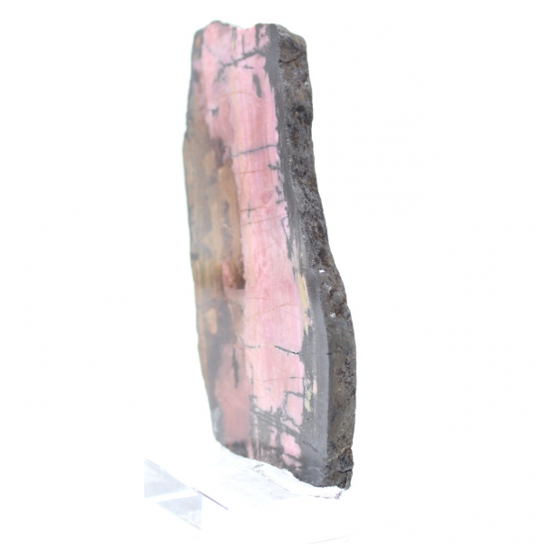 Fetta di Rodonite lucidata di qualità per decorazione