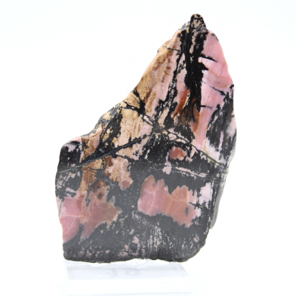 Fetta di Rodonite naturale per collezione di minerali