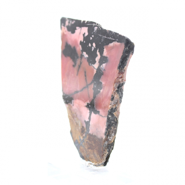 Fetta di Rodonite lucidata di qualità per decorazione