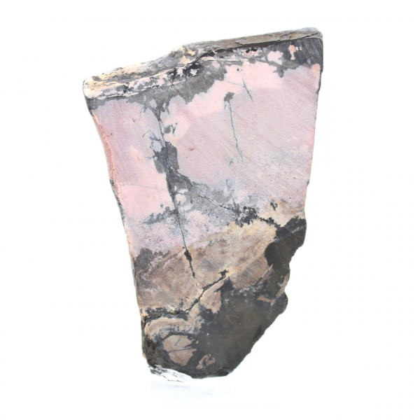 Fetta di Rodonite lucidata di qualità per decorazione