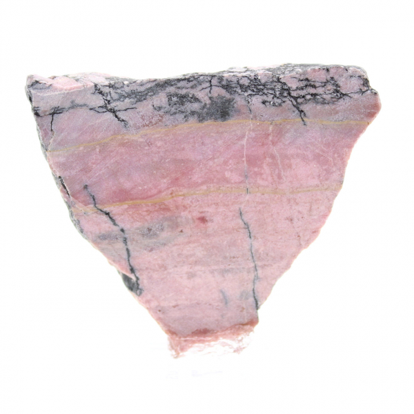 Fetta di Rodonite lucidata di qualità per decorazione