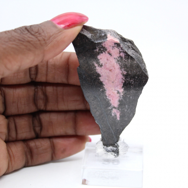 Pietra di Rodonite naturale minerale grezzo e unico