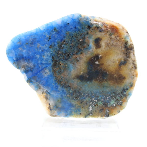 Fetta di Azurite Malachite per collezione di minerali