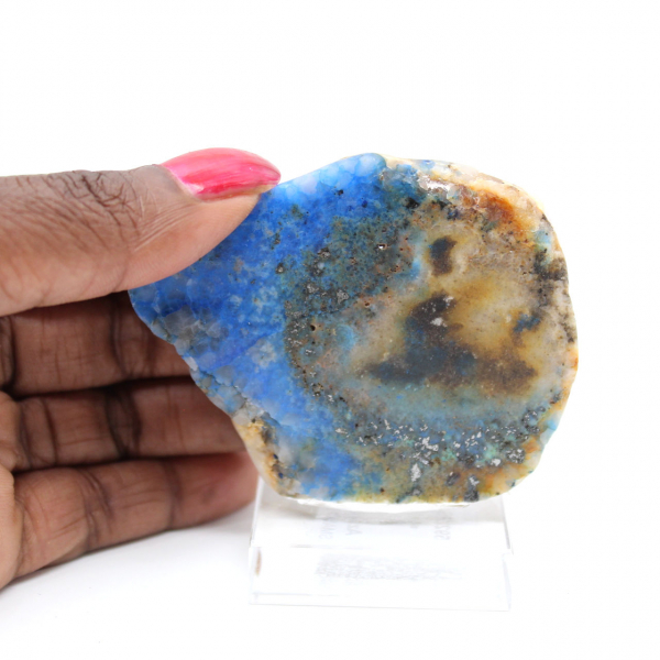 Fetta di Azurite Malachite per collezione di minerali