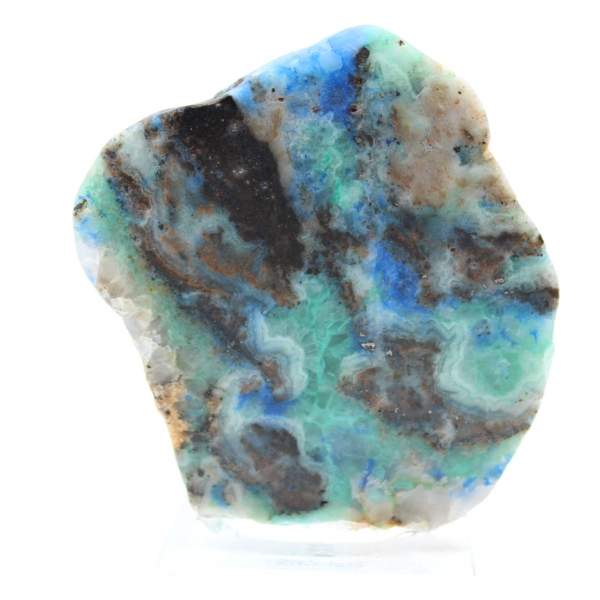 Fetta autentica di pietra di Azurite Malachite per decorazione