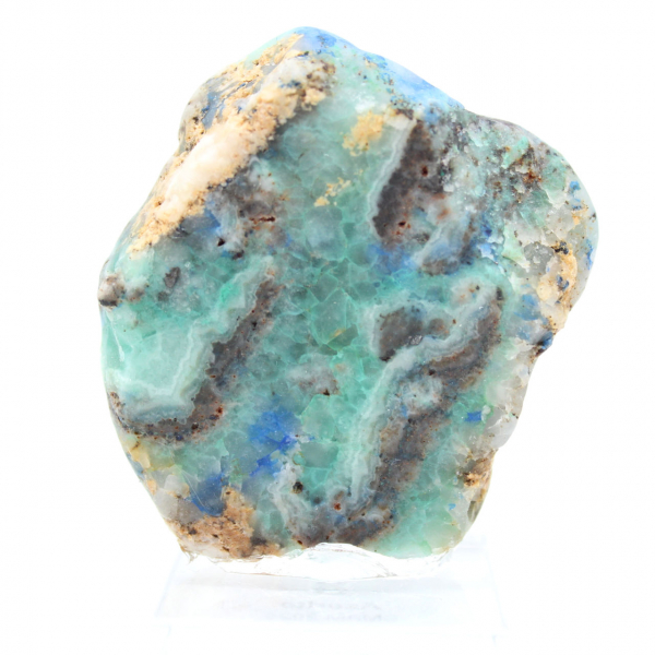 Fetta autentica di pietra di Azurite Malachite per decorazione