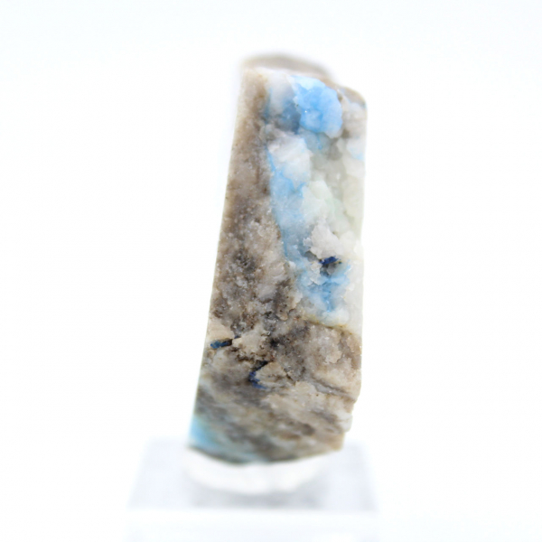 Fetta lucidata di Azurite Malachite minerale grezzo di qualità