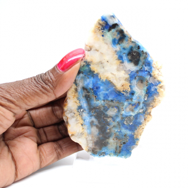 Fetta di Azurite Malachite per collezione di minerali