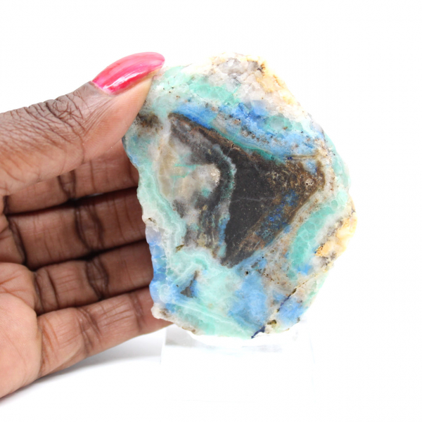 Fetta autentica di pietra di Azurite Malachite per decorazione