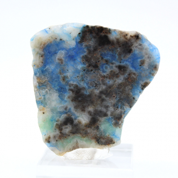 Fetta di Azurite Malachite per collezione di minerali
