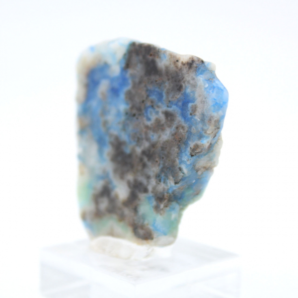 Fetta lucidata di Azurite Malachite minerale grezzo di qualità