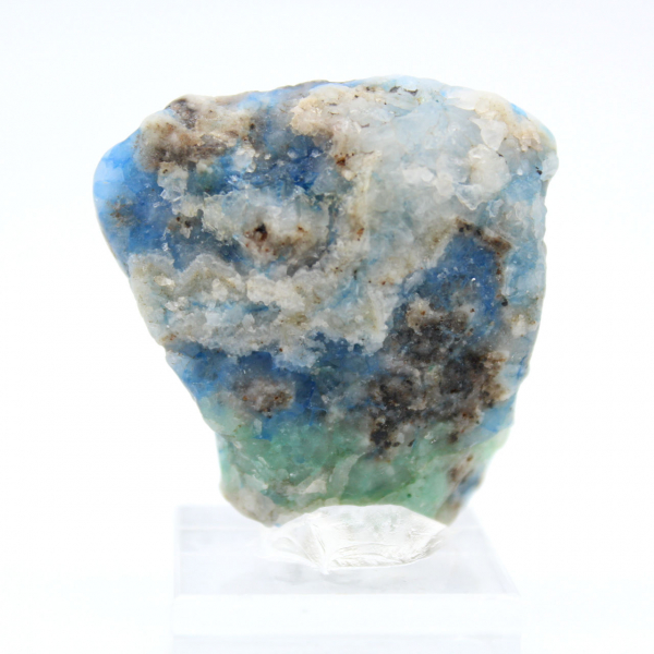 Fetta lucidata di Azurite Malachite minerale grezzo di qualità