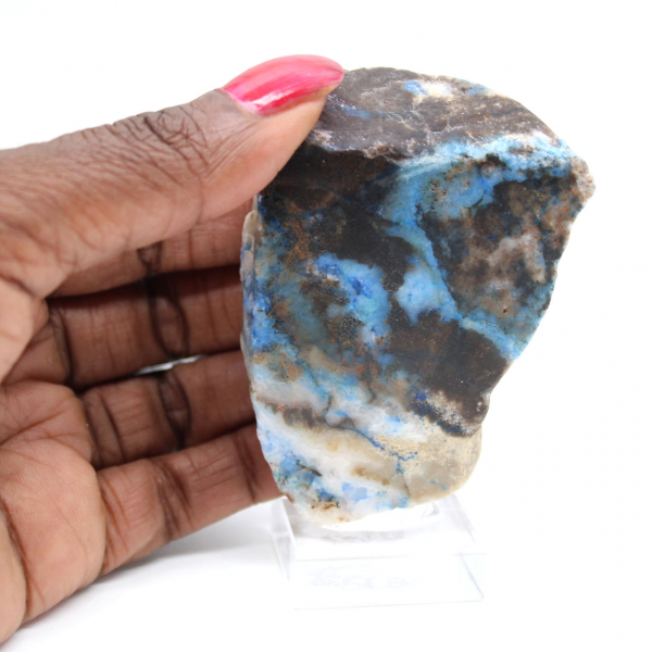 Fetta di Azurite Malachite per collezione di minerali