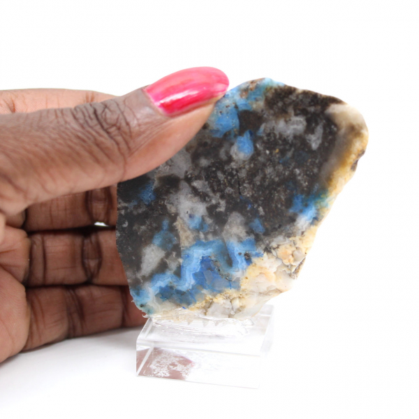 Fetta autentica di pietra di Azurite Malachite per decorazione