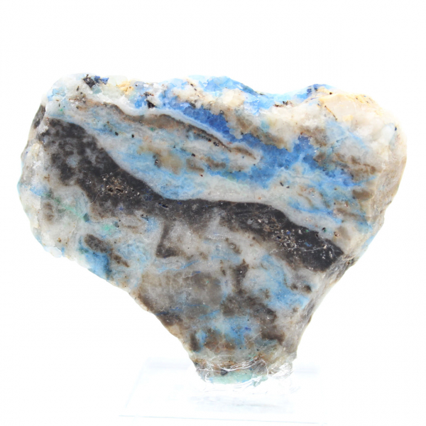 Fetta lucidata di Azurite Malachite minerale grezzo di qualità