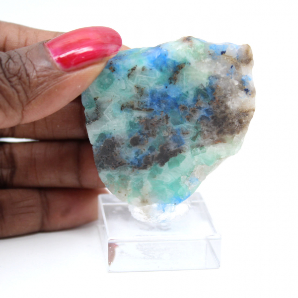 Fetta autentica di pietra di Azurite Malachite per decorazione