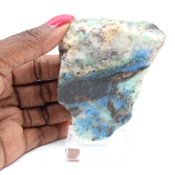 Fetta di Azurite Malachite per ornamento