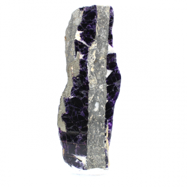 Fetta di Fluorite e Pirite per collezione di minerali