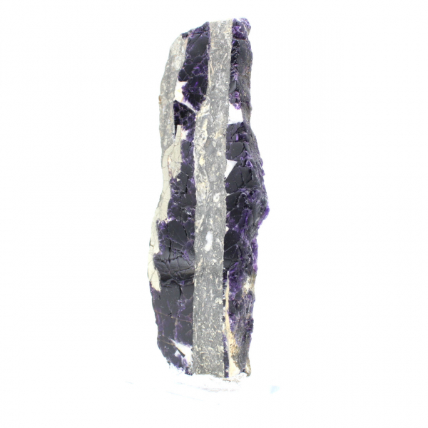 Fetta di Fluorite e Pirite per collezione di minerali