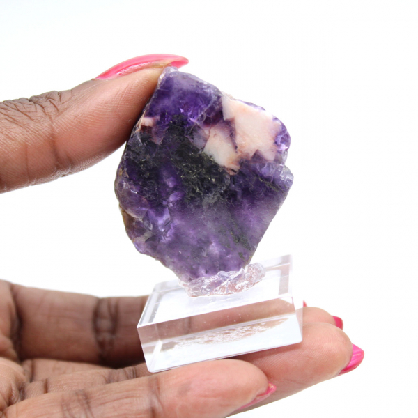Fetta naturale di Fluorite Pirite ideale per collezione