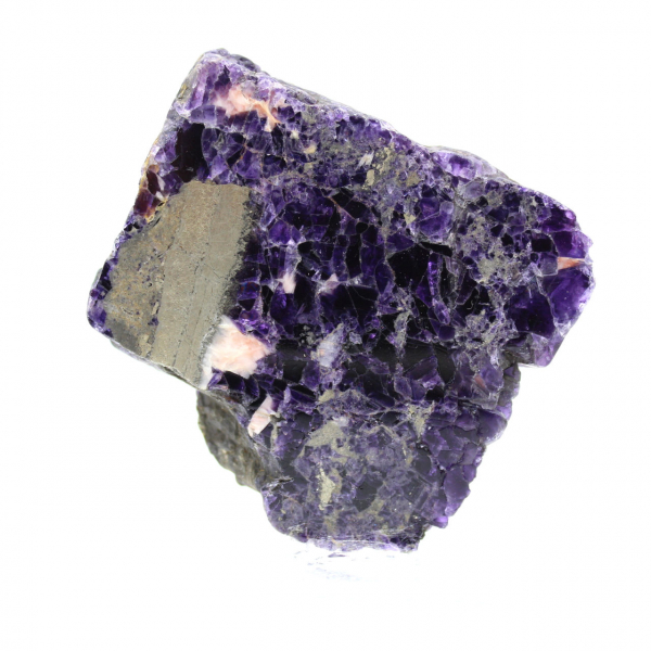 Pietra di Fluorite Pirite naturale minerale unico