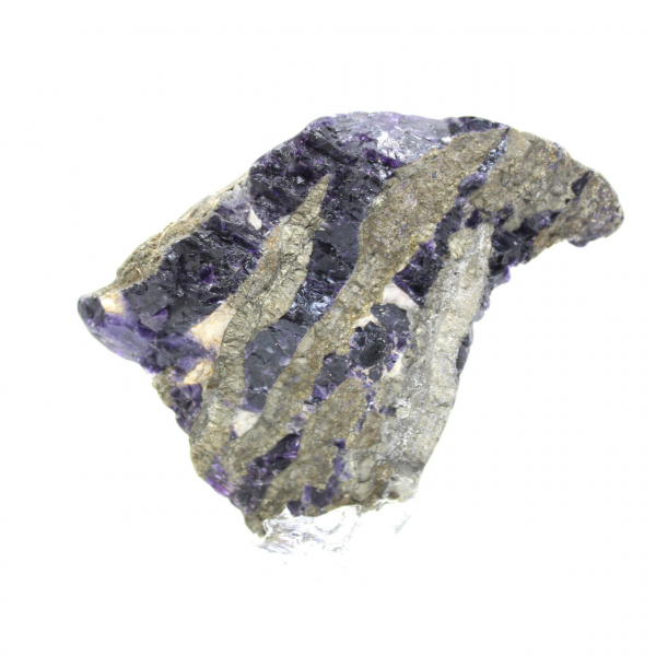 Fetta autentica di Fluorite Pirite per decorazione